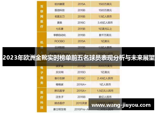 2023年欧洲金靴实时榜单前五名球员表现分析与未来展望